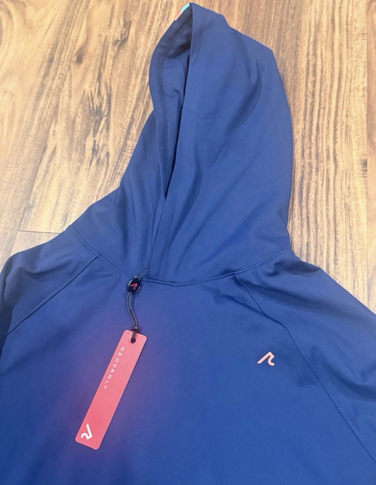 NWT Redvanly Men’s Leavitt Hoodie in Blue Lavender Size Small Athletic Luxury