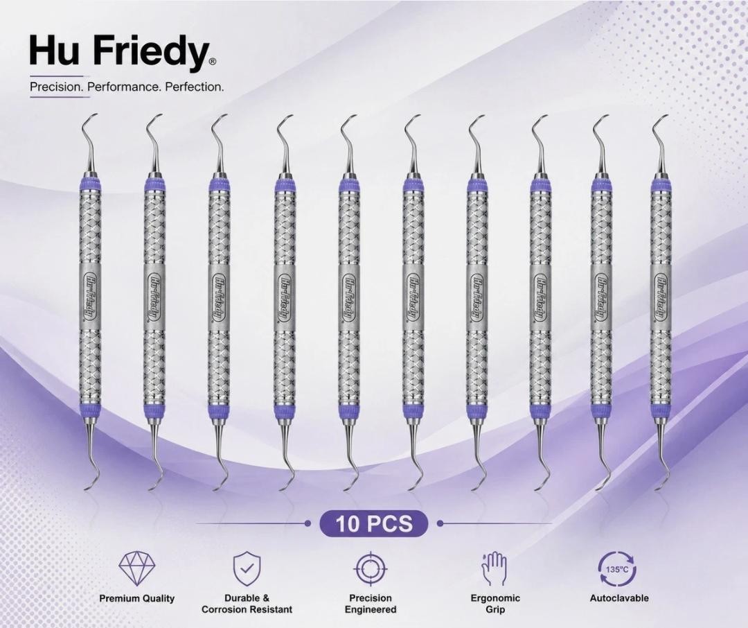 Hu-Friedy SBH5/69E2 Double End Dental Barnhart 5/6 Curette Everedge 2.0 9 Handle