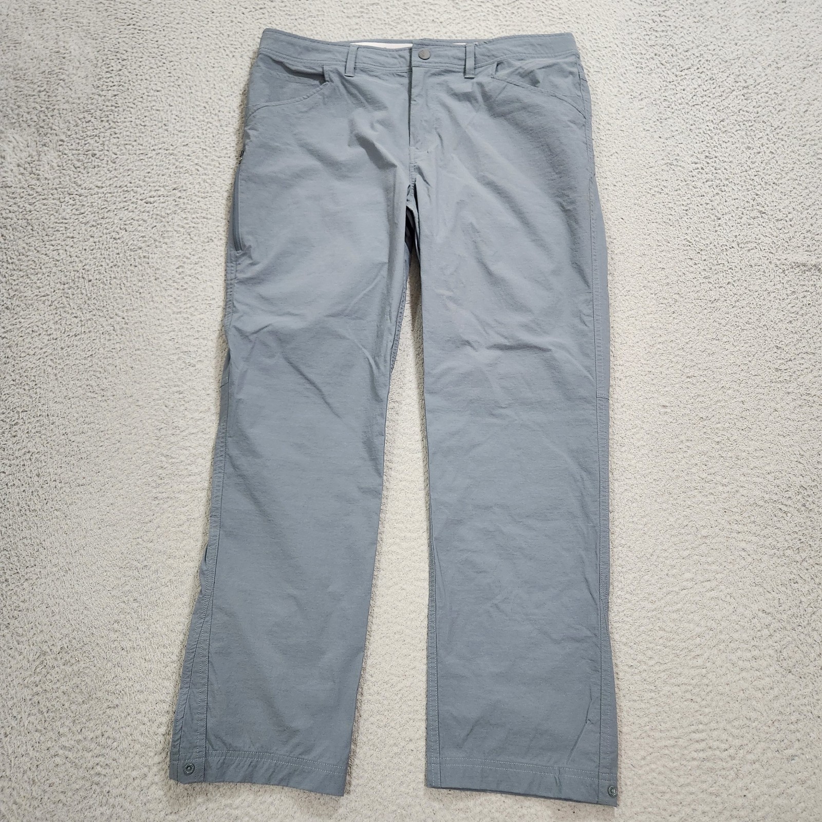 Stio Pants Mens 36R Blue Straight Cut Bank Pant Outdoor Hiking Trail Lightweight