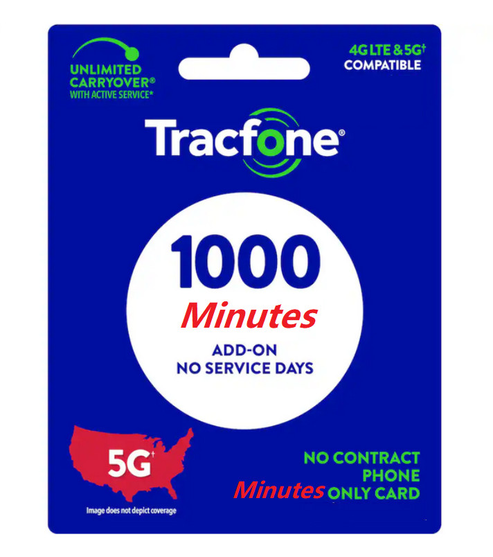 TracFone 1000 Minutes Direct Digital Refill Same Day Delivery Phone# Needed TracFone 1000 Minutes Direct Digital Refill Same Day Delivery Phone# Needed