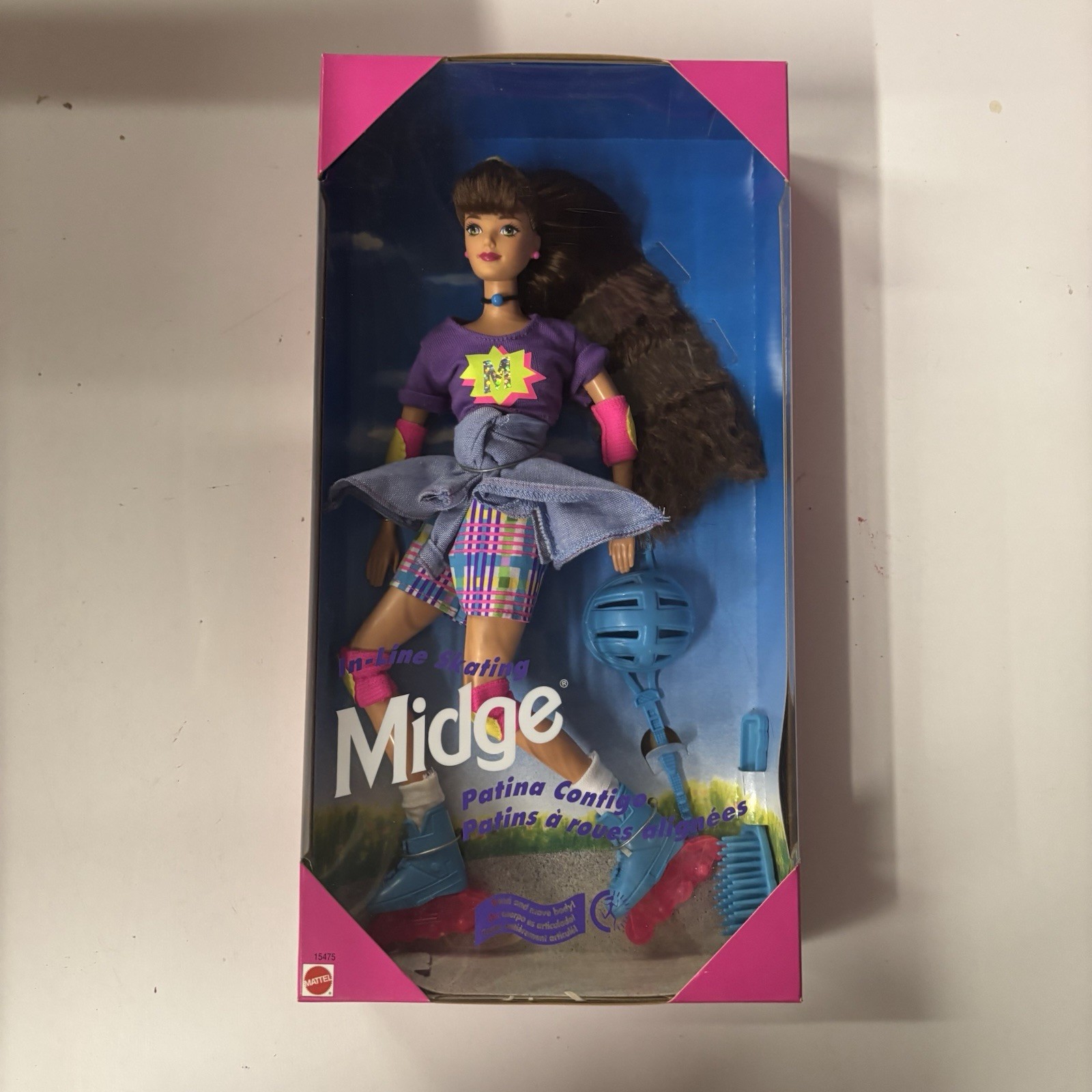 In-Line Skating Midge Bend & Move Barbie Doll 15473 Mattel 1995 In-Line Skating Midge Bend & Move Barbie Doll 15473 Mattel 1995