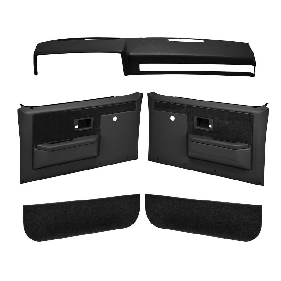 Coverlay Black Door Panel Dash Cover Kit 18-601CN For 81-91 Chevy GMC Trucks
