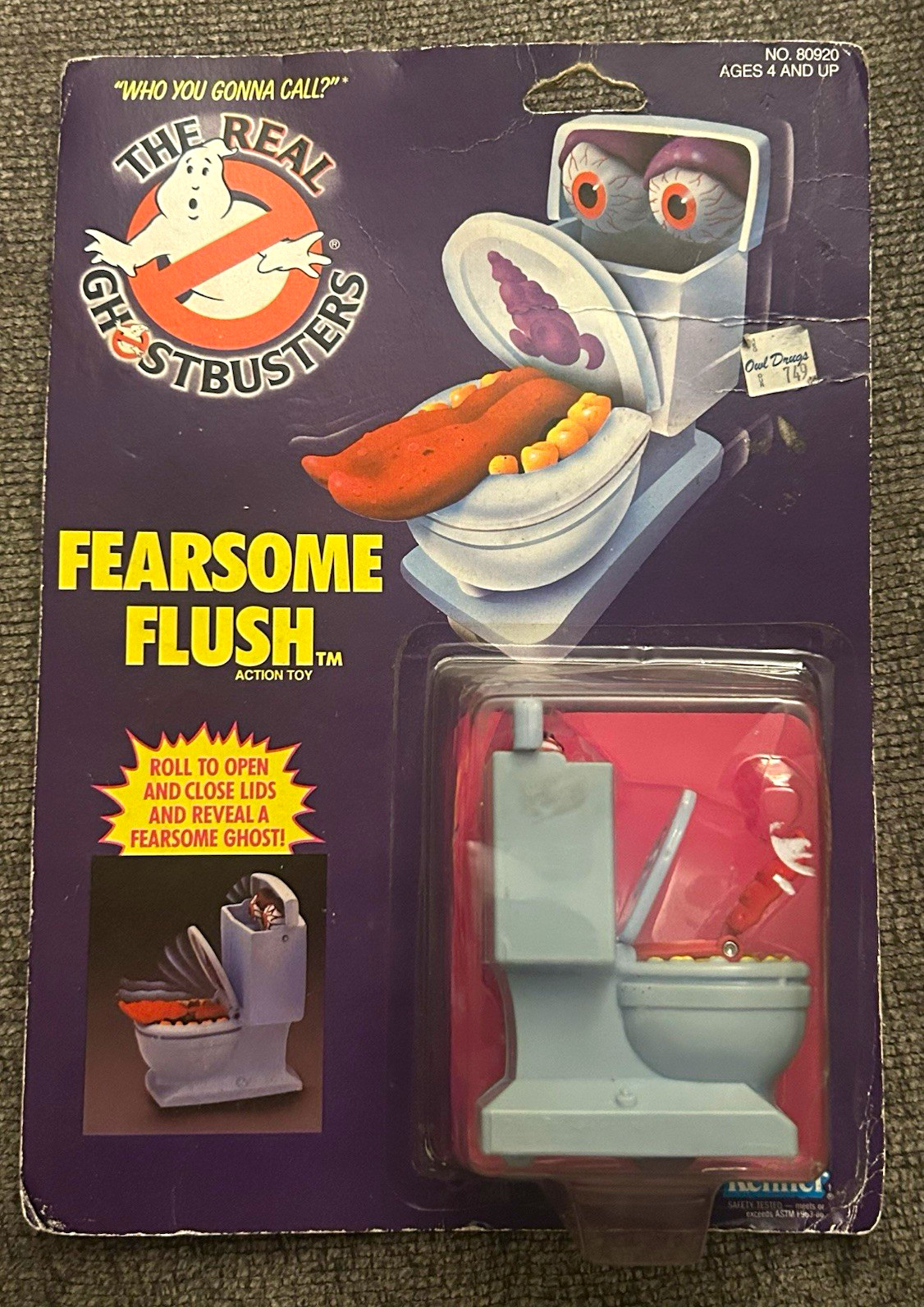Kenner The Real Ghostbusters Fearsome Flush Transforming Action Figure 1986 Kenner The Real Ghostbusters Fearsome Flush Transforming Action Figure 1986
