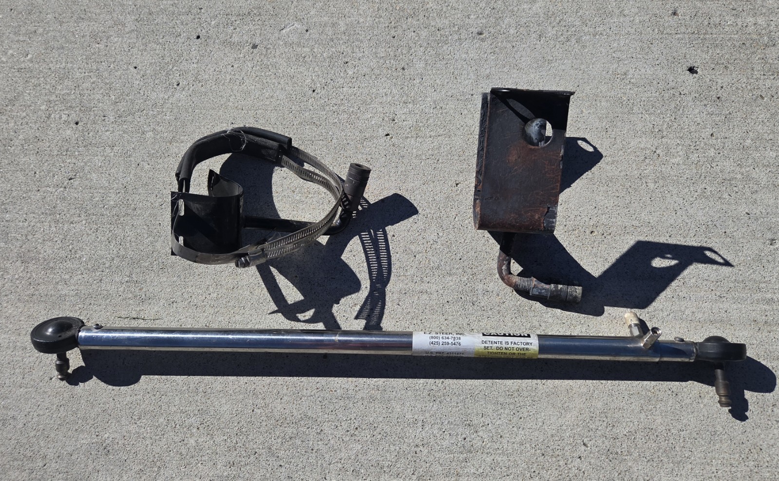 EZ-Steer complete System w/ Bracket Assembly, steering rod and outboard bracket EZ-Steer complete System w/ Bracket Assembly, steering rod and outboard bracket