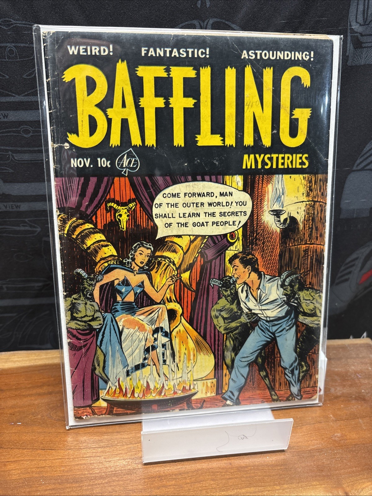 BAFFLING MYSTERIES #5  1st issue/Golden Age Horror EXCEL Nice Copy Gemini Ship
