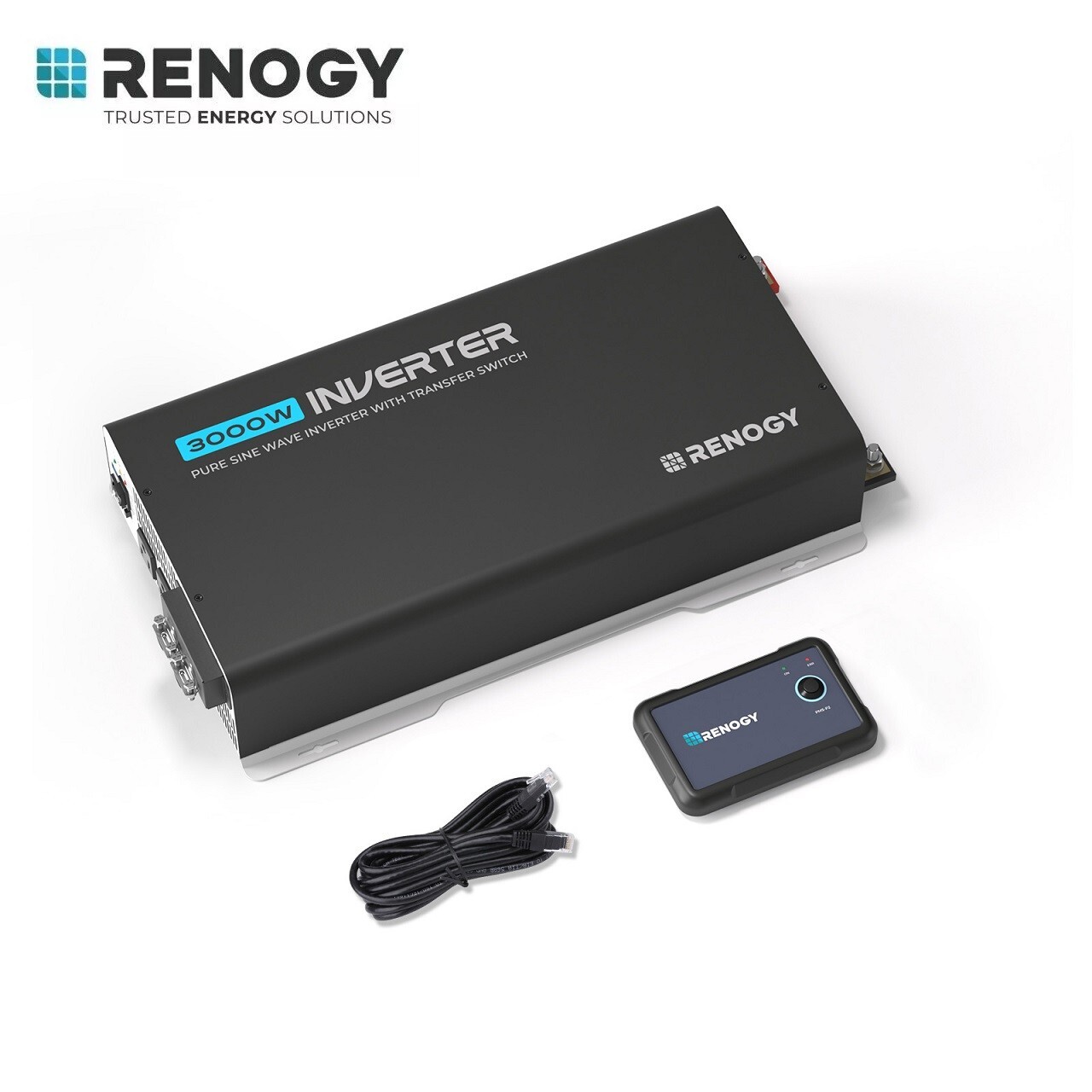 Renogy 12V 3000W Pure Sine Wave Inverter UPS Transfer Switch Built-in Bluetooth Renogy 12V 3000W Pure Sine Wave Inverter UPS Transfer Switch Built-in Bluetooth
