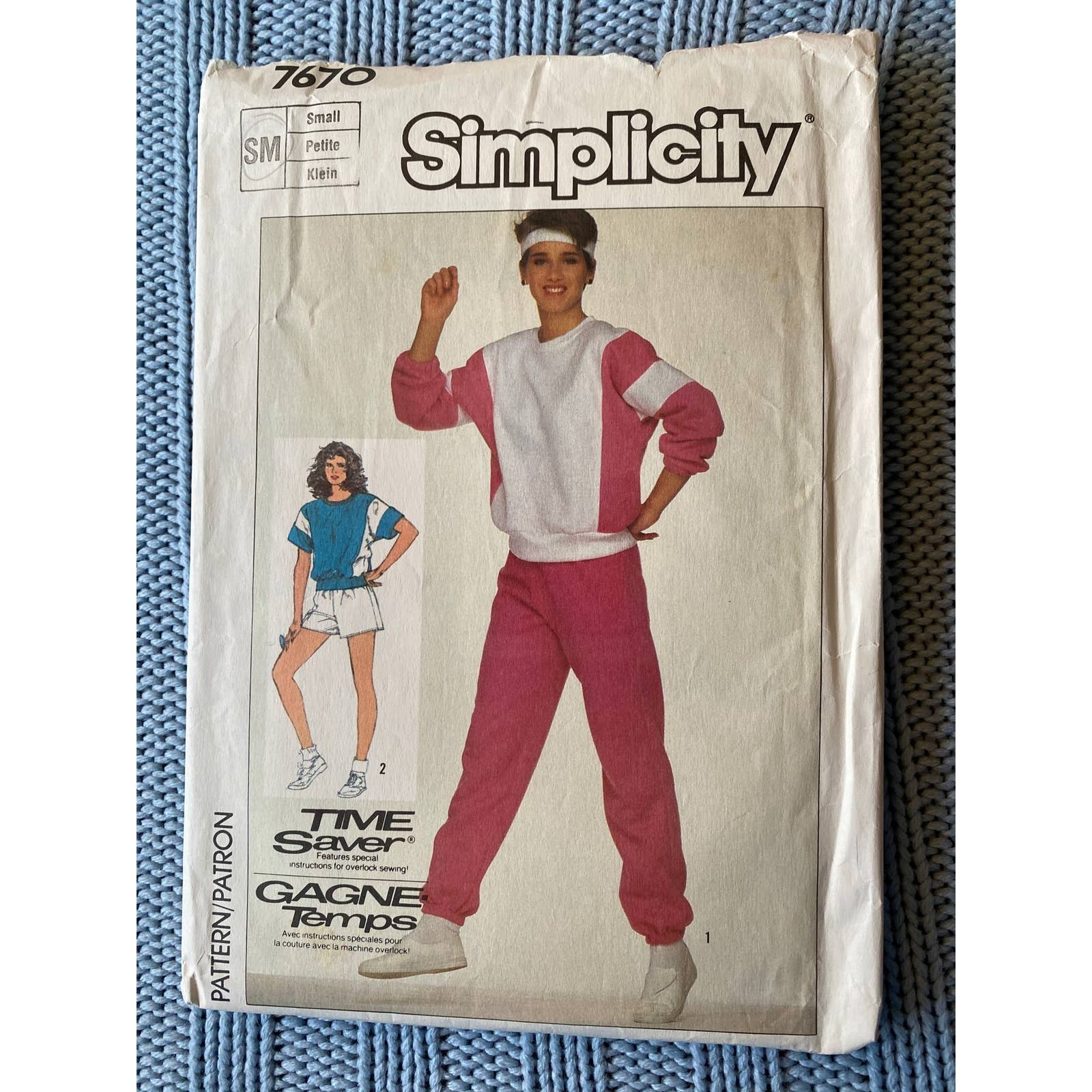 Simplicity sewing pattern 7670 80s separates sweat suit small Simplicity sewing pattern 7670 80s separates sweat suit small