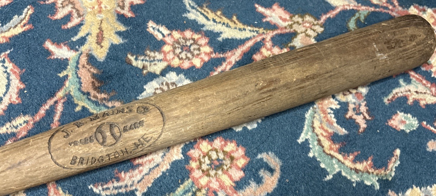 Rare Antique J.R Mains Co Bridgton Maine Baseball Bat Circa 1900s Rare Early Rare Antique J.R Mains Co Bridgton Maine Baseball Bat Circa 1900s Rare Early