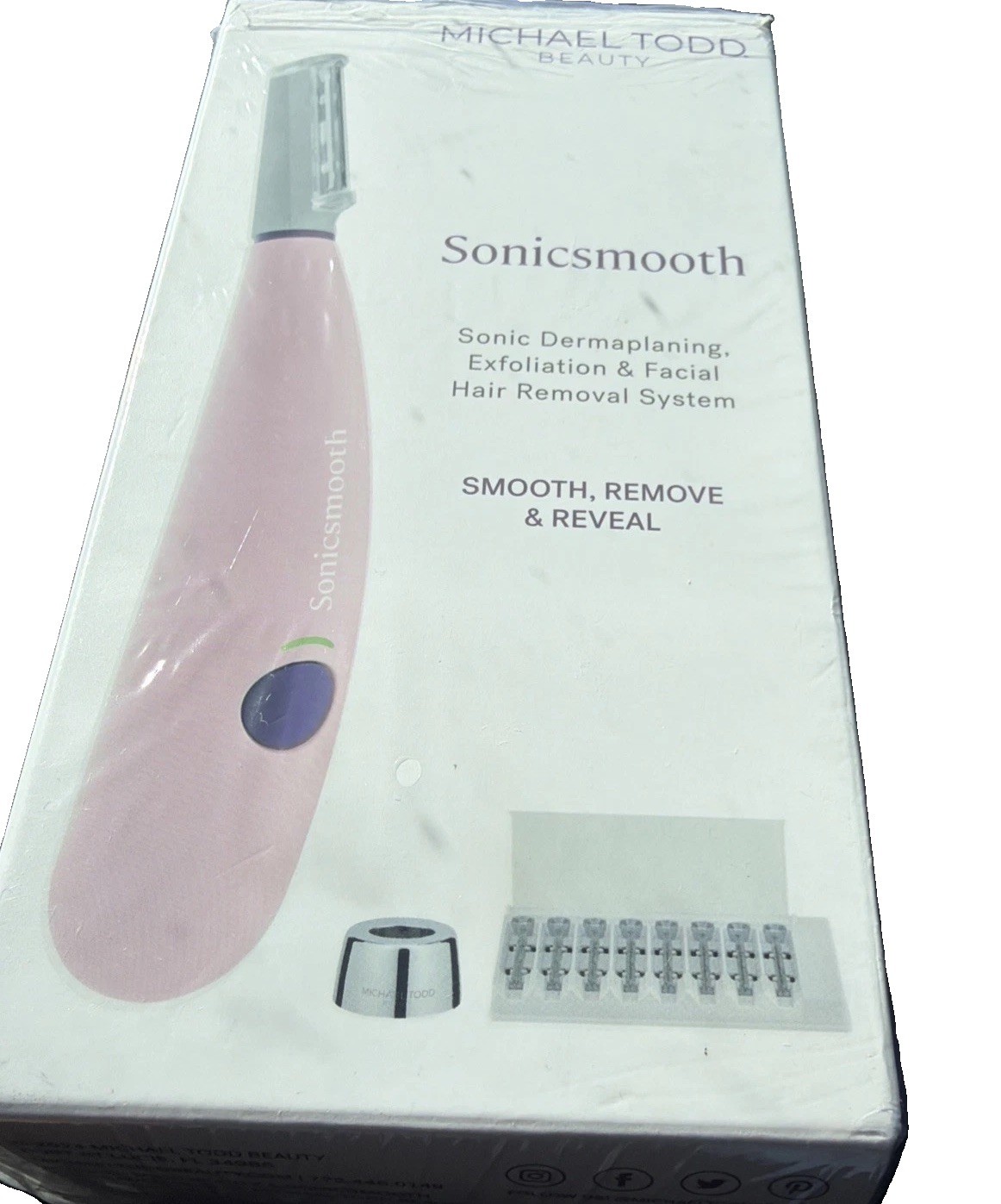MICHAEL TODD Beauty - SonicSmooth 2-in-1 Dermaplaning System - OPEN BOX-