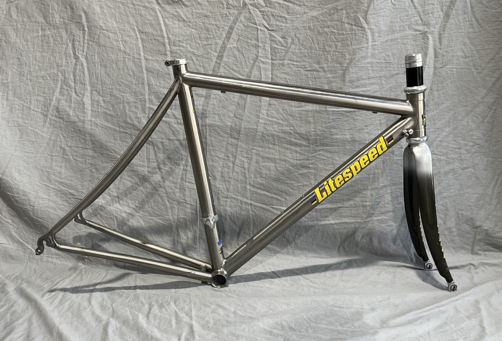 Litespeed Tuscany Titanium Road Bike Frameset 51cm Carbon Fork 700c Rim Brake