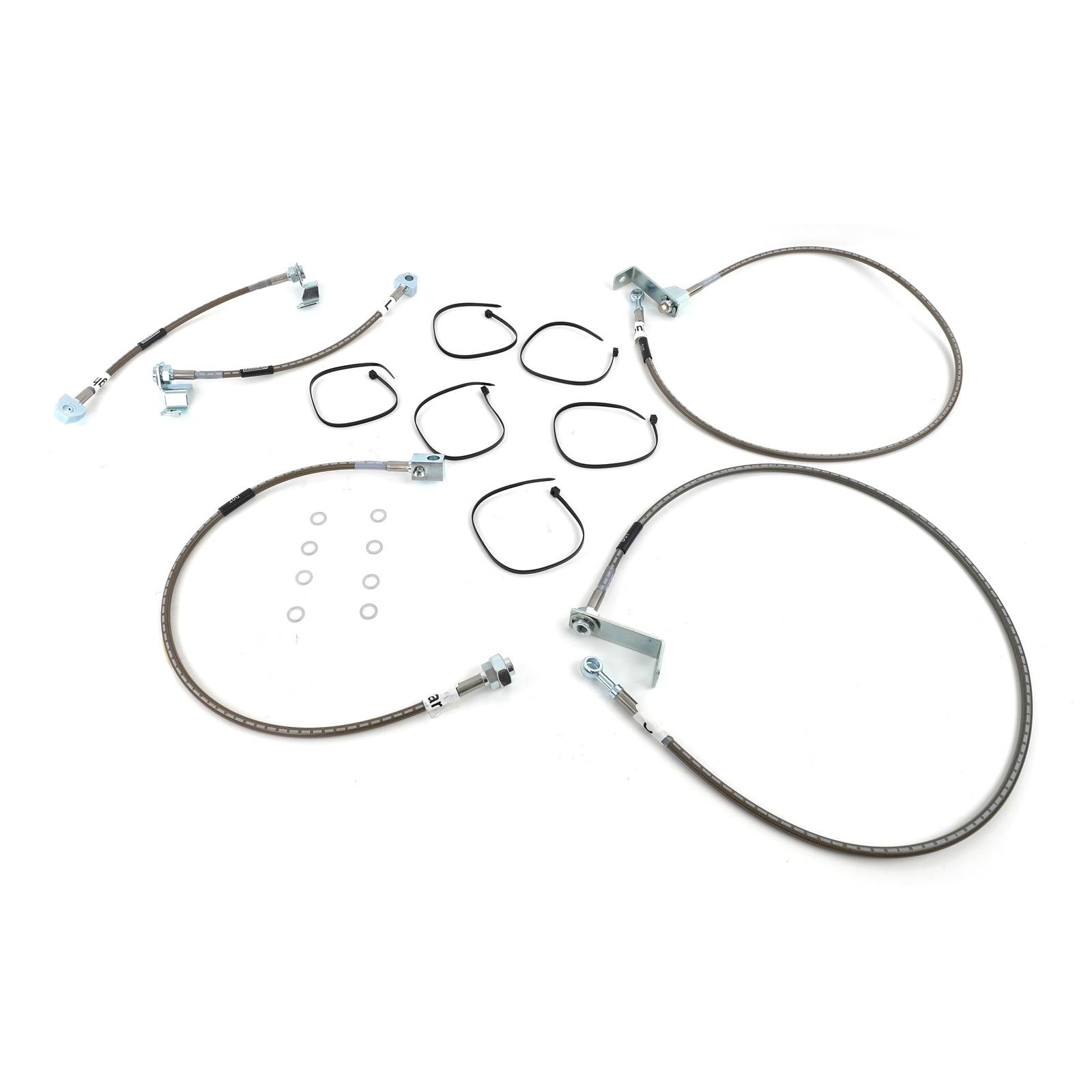 Russell 696510 Stainless Brake Hose Kit for 05-06 Ford F-250/F-350 4WD 6