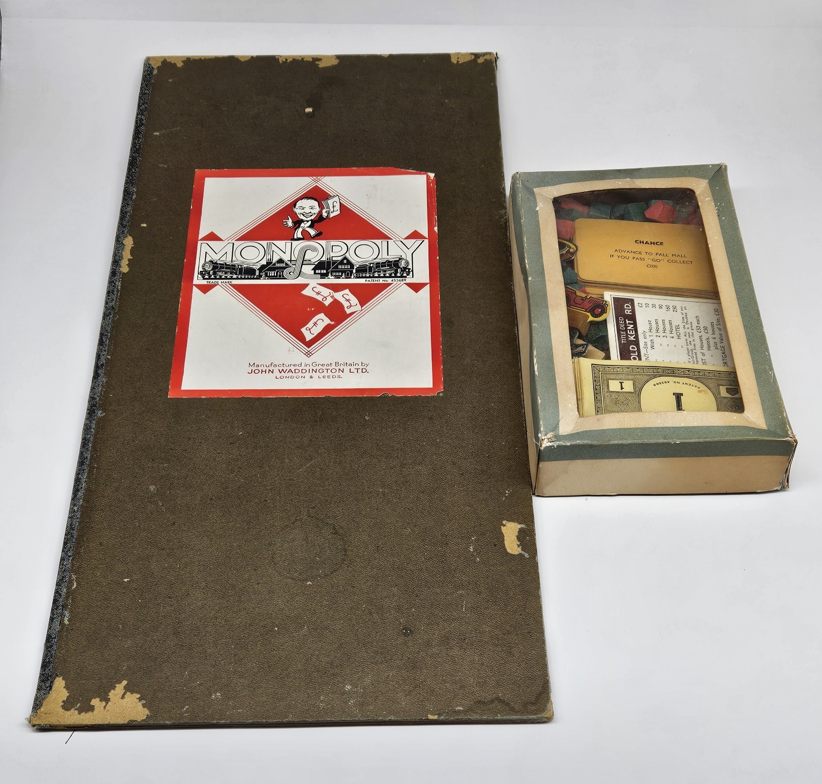1930\'s Great Britain Monopoly Waddington UK London Edition - No Box 1930\'s Great Britain Monopoly Waddington UK London Edition - No Box
