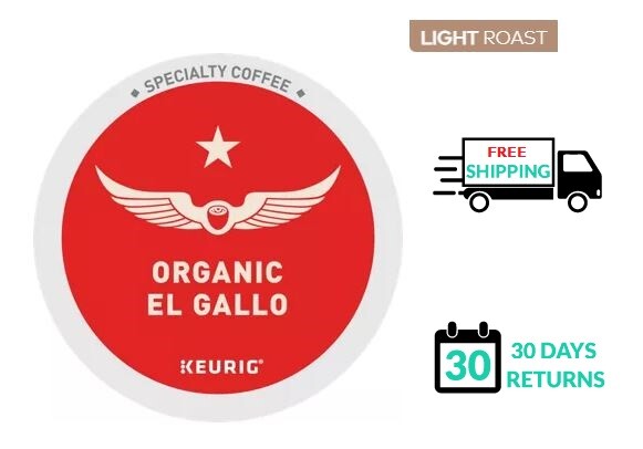 🆕☕ Intelligentsia El Gallo Organic Light Roast Coffee Keurig K-cups