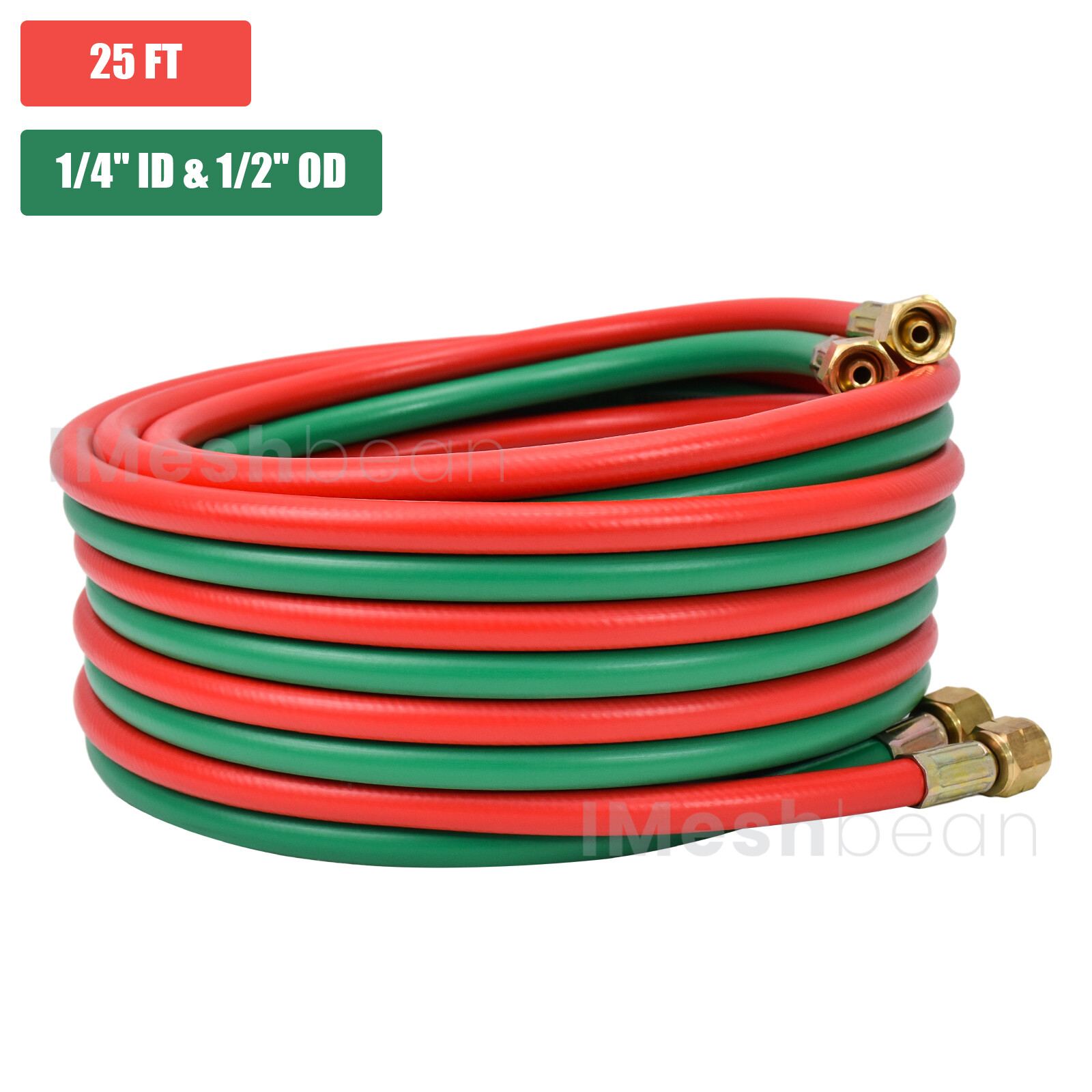 25/50/100 FT Oxygen Acetylene Hose 1/4 Inch Twin Welding Hose Cutting Torch Hose