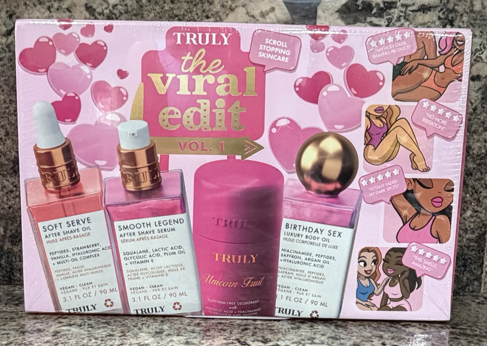 TRULY The Viral Edit Vol. 1 Gift Set Full Size Body Care Set NEW sealed
