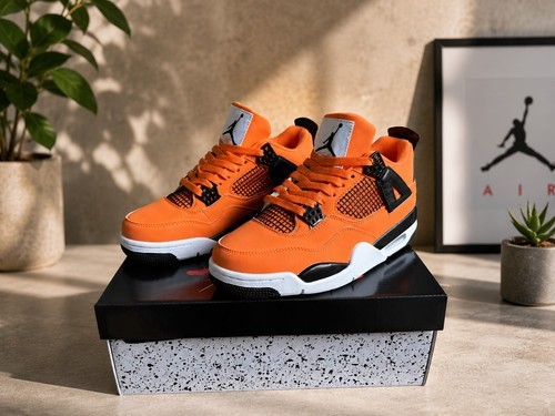 All Men's Size US Jordan 4 “Total Orange” 7-12