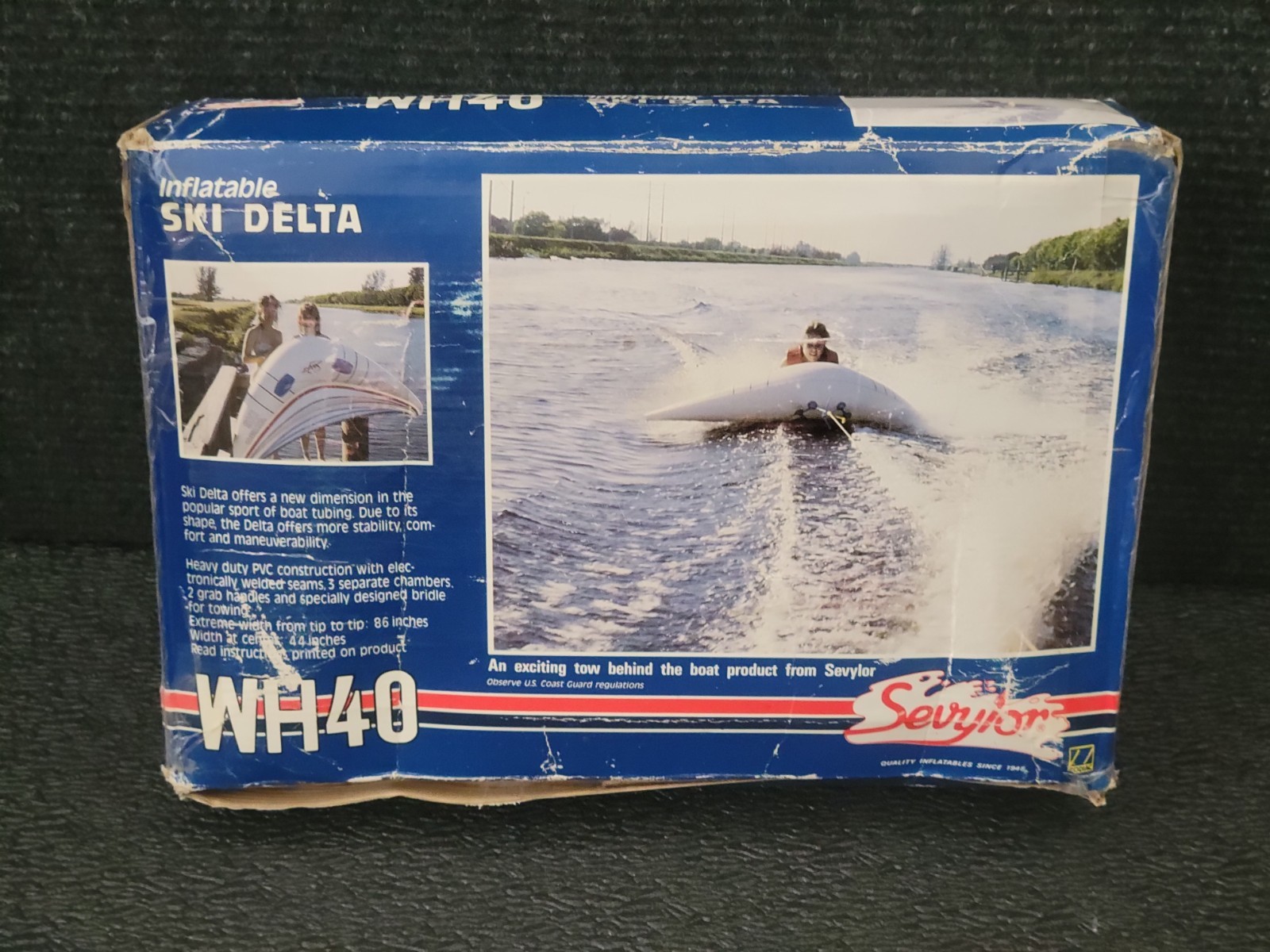 Sevylor Ski Delta WH40 Vintage Boat Towable 7 ft Wide Water Toy Ski Tube - NEW 