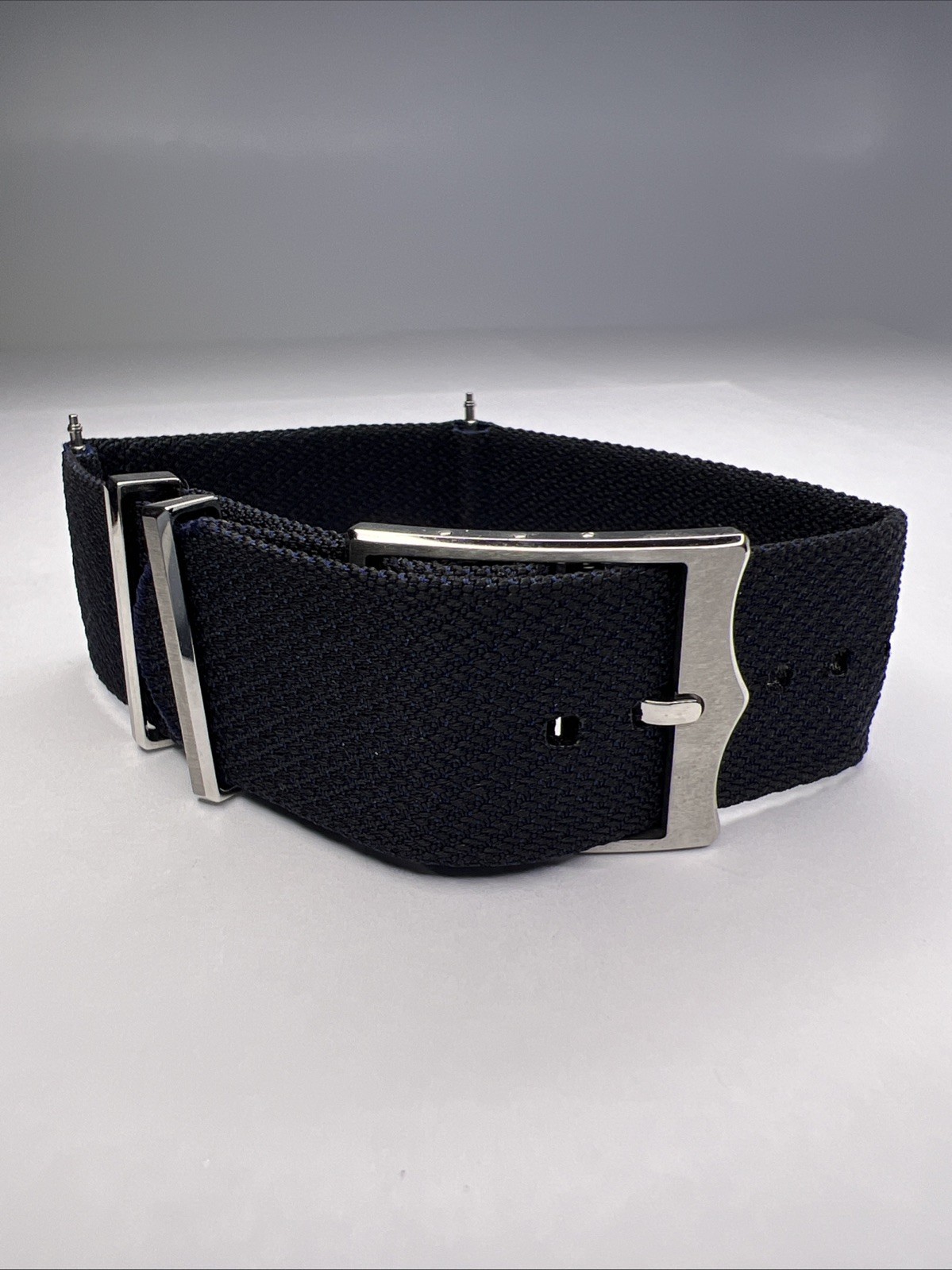 Tudor 22mm Blue & Black Woven Fabric One Piece Strap Band Authentic OEM Tudor 22mm Blue & Black Woven Fabric One Piece Strap Band Authentic OEM