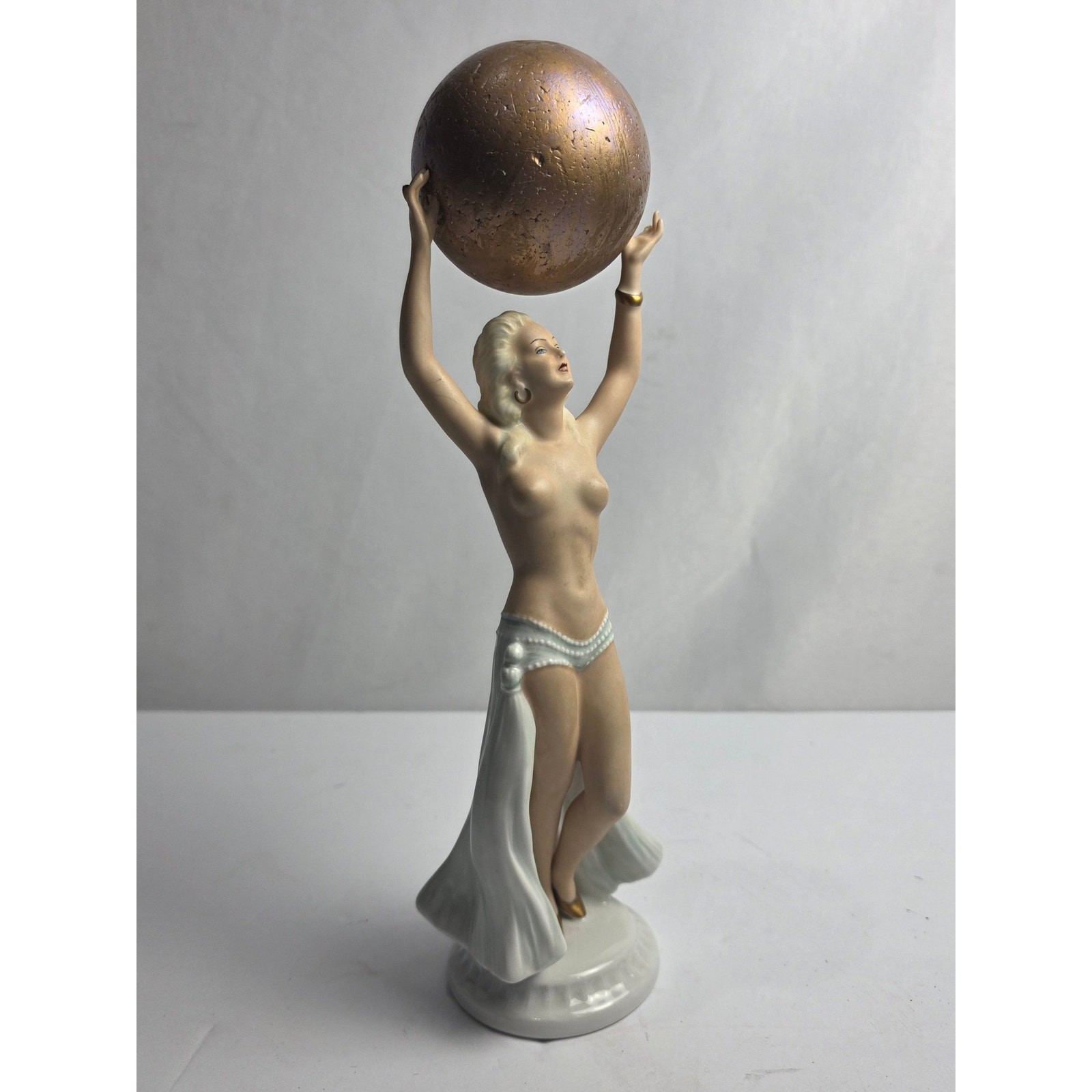 Vintage Schaubach Kunst Germany Art Deco Schaubach Porcelain Nude Figurine
