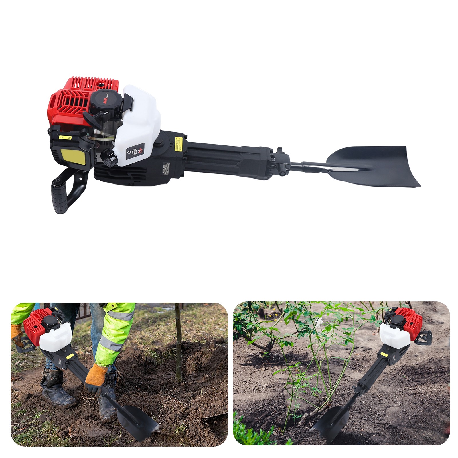 52CC 2Stroke Handheld Trencher Digger Machine Garden Tree Digger Digging Machine
