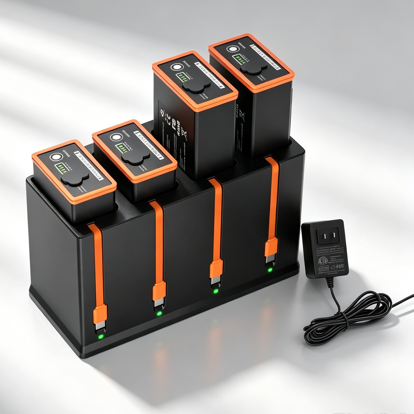 4Pack 6700mAh Battery & Charger for Moultrie Trail Camera Edge 2/Edge 2 Pro