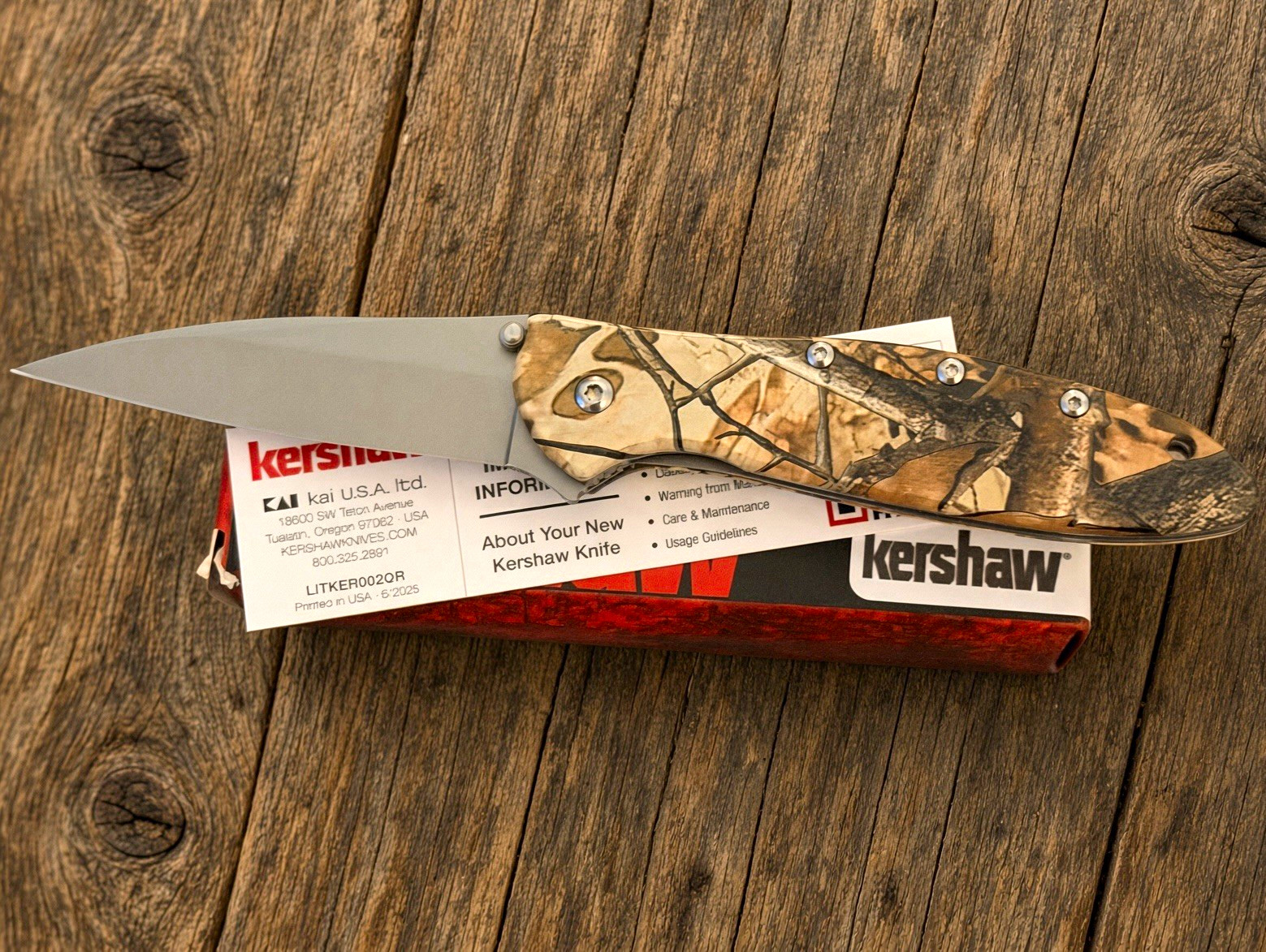 Kershaw Leek 1660CAMO Camo AUTHENTIC SS Clip Point Liner Lock Spring Assist Kershaw Leek 1660CAMO Camo AUTHENTIC SS Clip Point Liner Lock Spring Assist