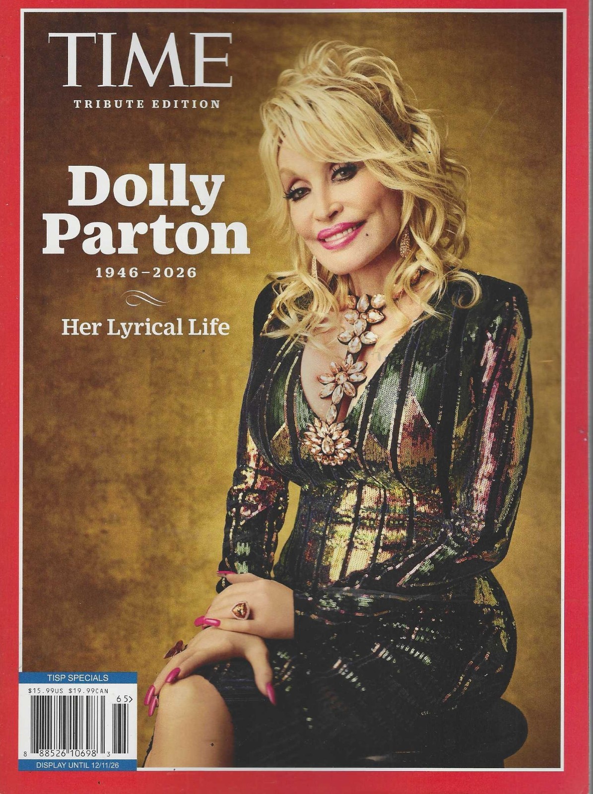 Time Magazine 2026:  Dolly Parton ( 1946-2026 )