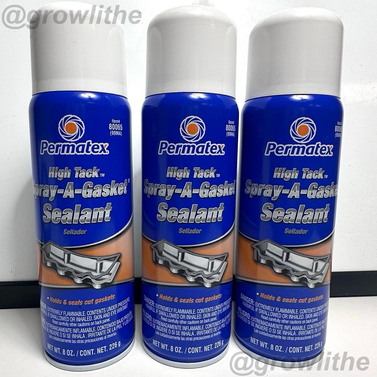 Permatex 80065 High Tack Spray-A-Gasket Sealant, 8 Ounce Can 3 PACK NEW Permatex 80065 High Tack Spray-A-Gasket Sealant, 8 Ounce Can 3 PACK NEW