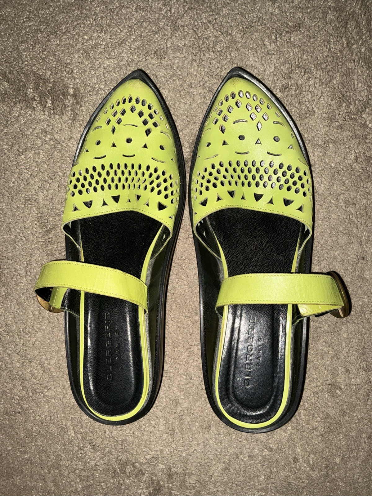Robert Clergerie Leather Mules & Clogs Women’s Size 8.5 *read. 