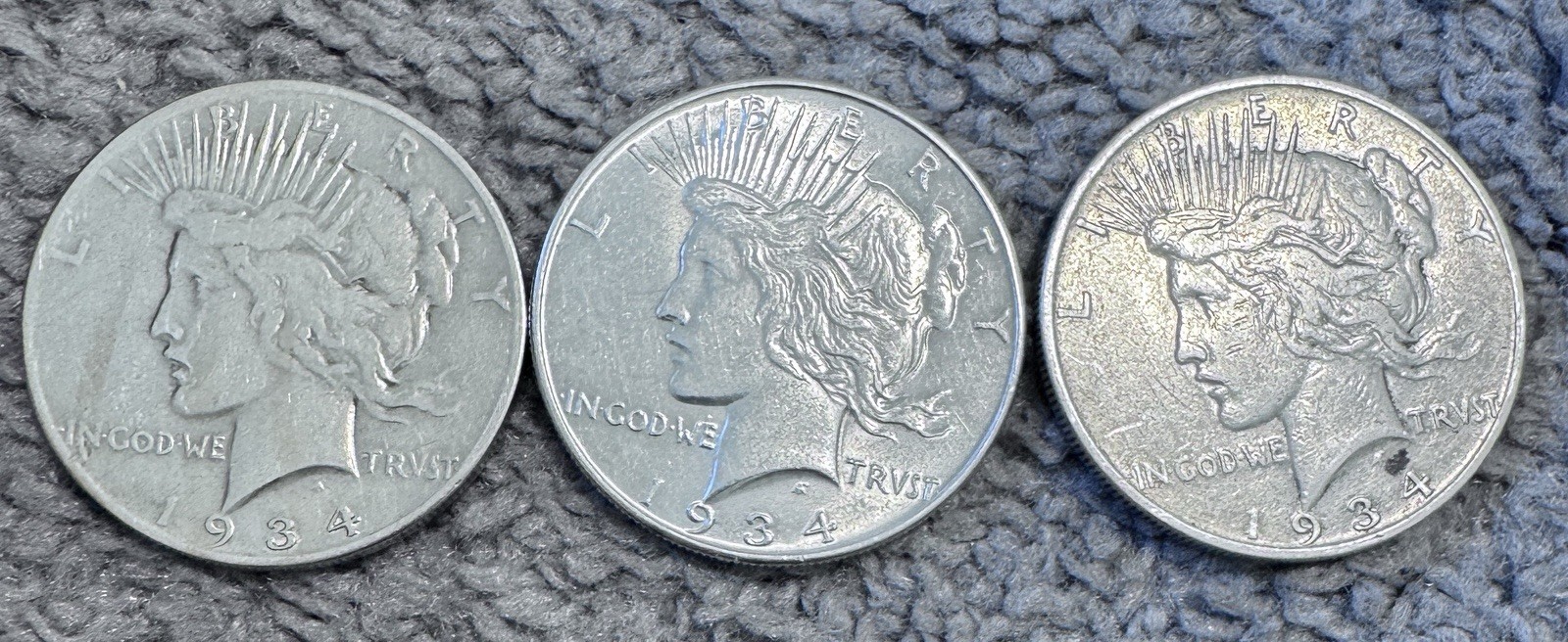 1934 -P,S,D Peace Dollar 1934 -P,S,D Peace Dollar