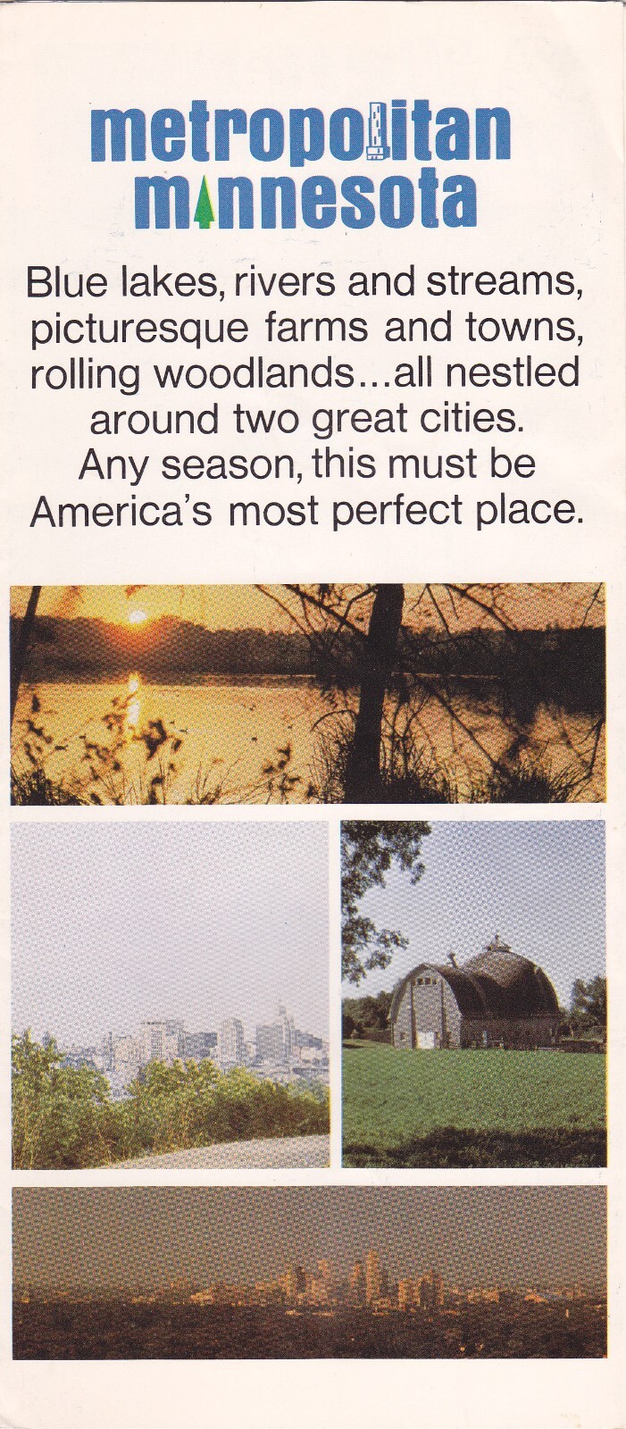 1970's Metropolitan Minnesota Promotional Tourism Brochure