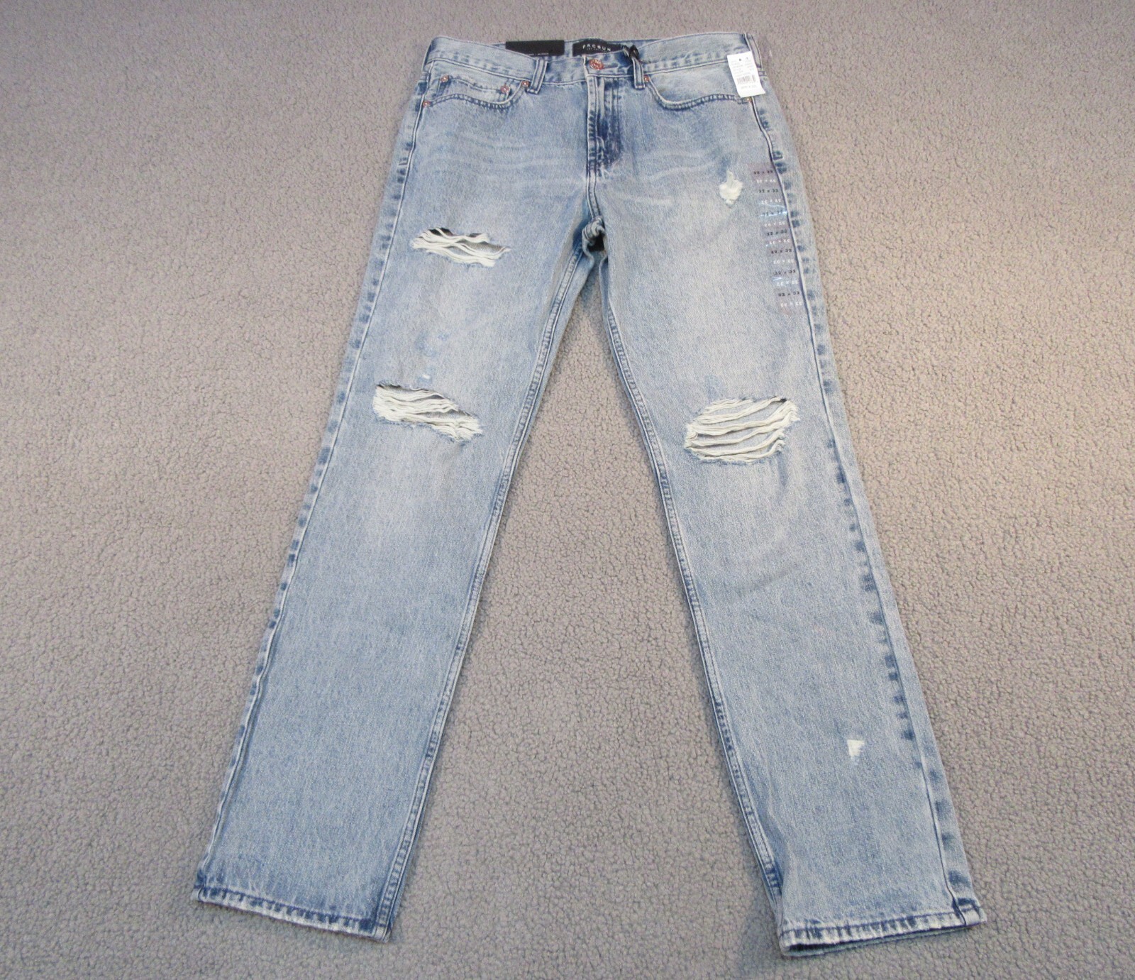 PacSun Los Angeles Slim Jeans Men\'s 32x32 Light Indigo Blue Stretch Denim NWT 32 PacSun Los Angeles Slim Jeans Men\'s 32x32 Light Indigo Blue Stretch Denim NWT 32
