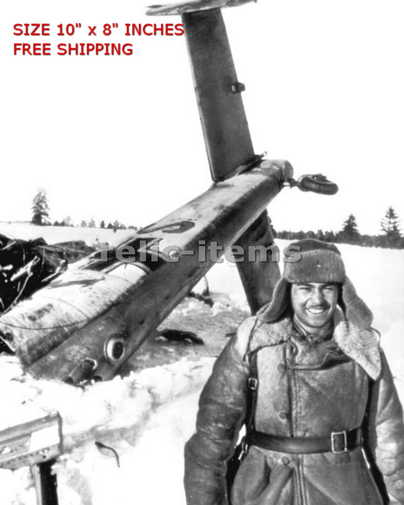 WW2 8x10 Photo GERMAN LUFTWAFFE MESSERSCHMITT BF-110 CRASHED RUSSIA O6356 WW2 8x10 Photo GERMAN LUFTWAFFE MESSERSCHMITT BF-110 CRASHED RUSSIA O6356
