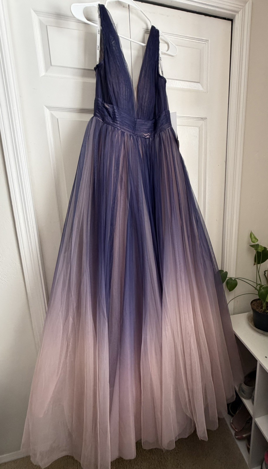 Mac Duggal Sleeveless Ombre Tulle Ball Gown Sz8 Mac Duggal Sleeveless Ombre Tulle Ball Gown Sz8