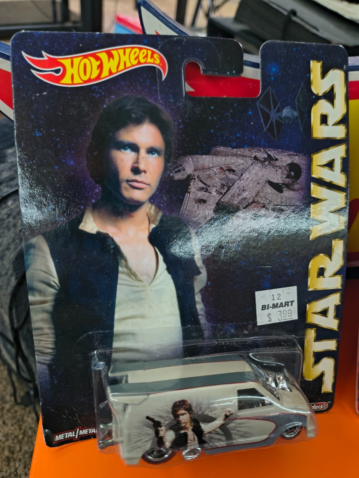 Hot Wheels Pop Culture 1985 Chevy Astro Van Han Solo Star Wars 1:64 Real Riders