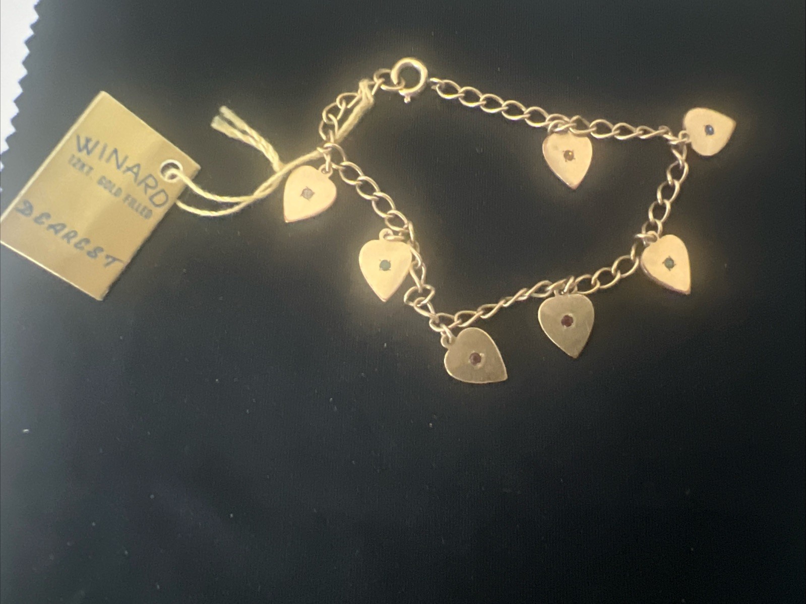 Vintage Winard 12K Gold Filled DEAREST Bracelet Signed New With Tag 1950’s Vintage Winard 12K Gold Filled DEAREST Bracelet Signed New With Tag 1950’s