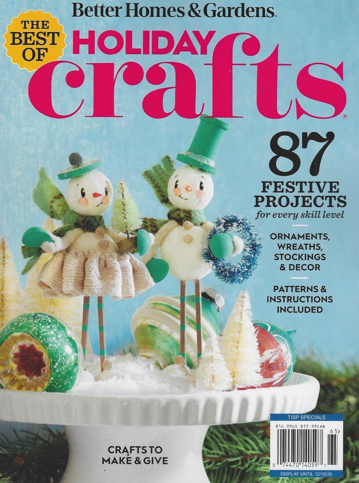 Better Homes and Garden Magazine 2026: Best of Holiday Crafts