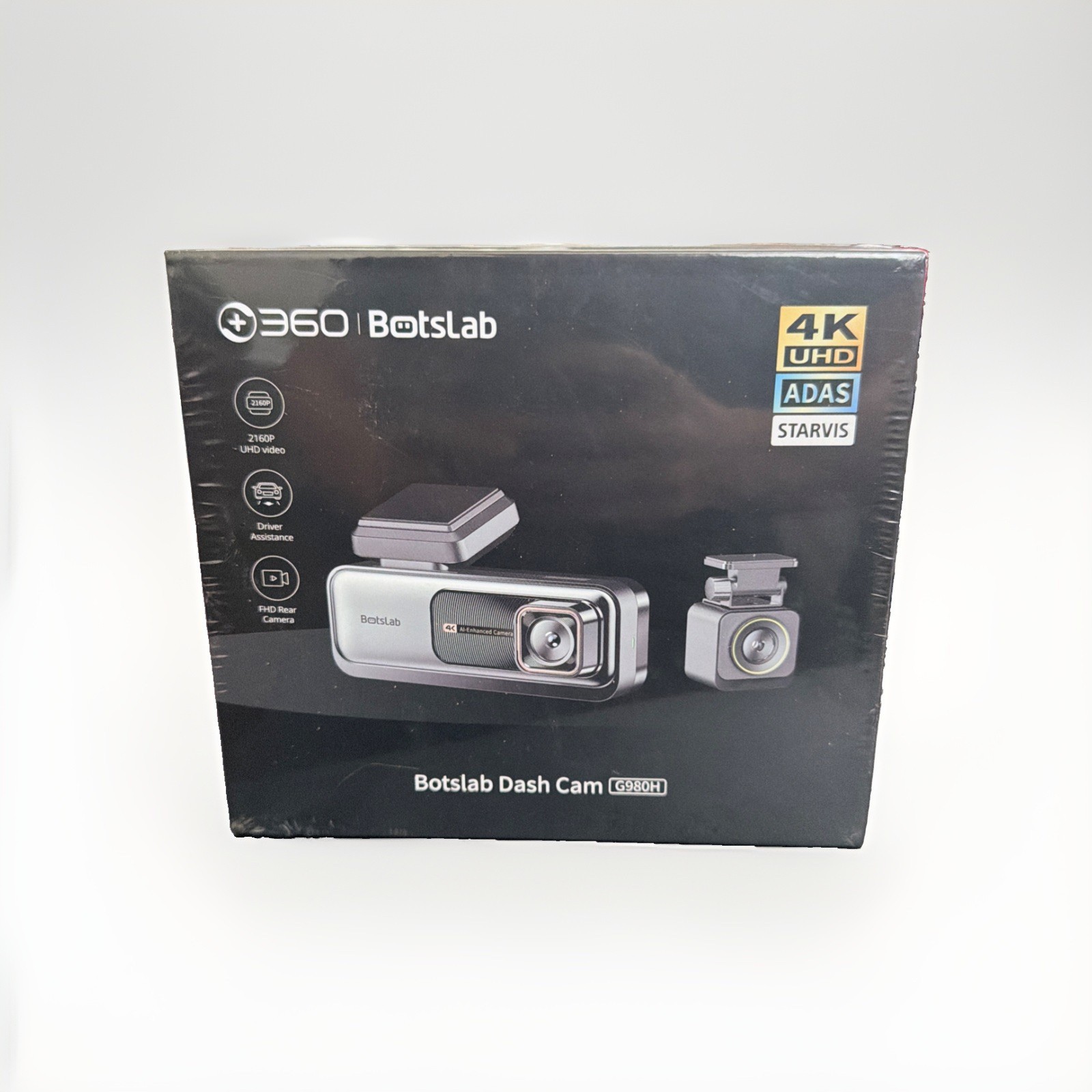 Botslab 360 G980H 4k UHD ADAS Starvis Dash Camera With GPS - New, Sealed