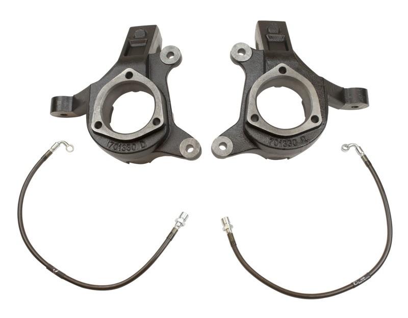 Maxtrac 3in Front Lift Spindles w/ Extended Brake Lines 701330BL - 2007-2018 GM Maxtrac 3in Front Lift Spindles w/ Extended Brake Lines 701330BL - 2007-2018 GM
