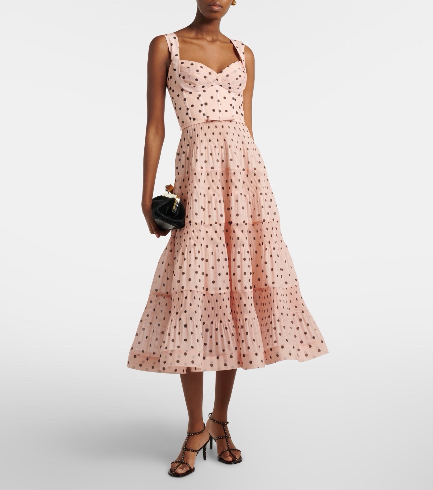 Zimmermann Polka-dot pleated bustier dress $ 975 Size 2 US 8
