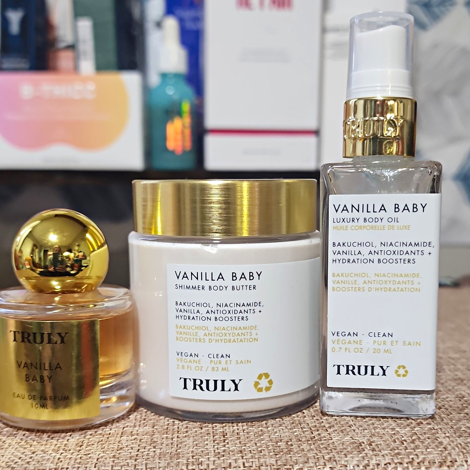Truly Vanilla Baby Vegan 3pc Set: EDP 10mL, Body Butter 2.8oz, Oil 0.7oz Truly Vanilla Baby Vegan 3pc Set: EDP 10mL, Body Butter 2.8oz, Oil 0.7oz