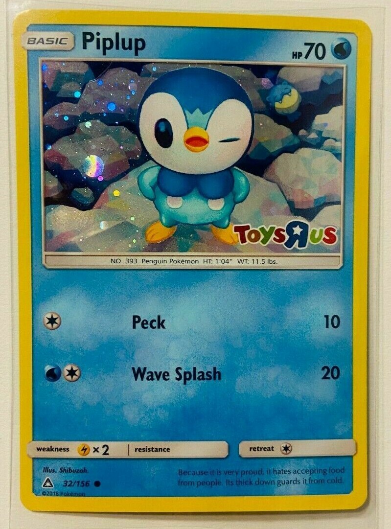 GALAXY HOLO Piplup TOYS R US Exclusive Promo 32/156 Pokemon Foil TRU Toysrus -LP