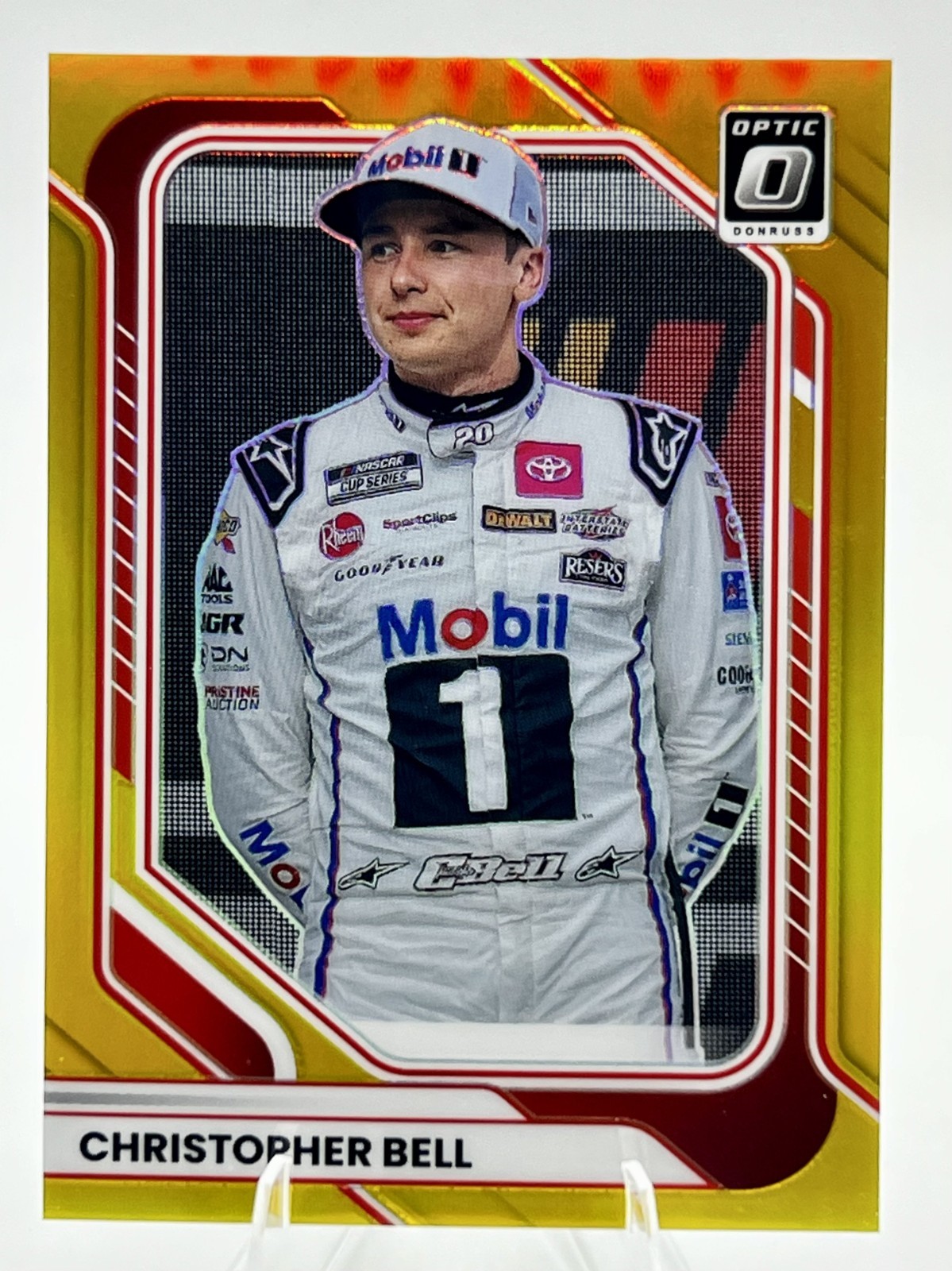 2026 Panini Donruss Racing NASCAR Optic Gold Prizm /10 Christopher Bell #40