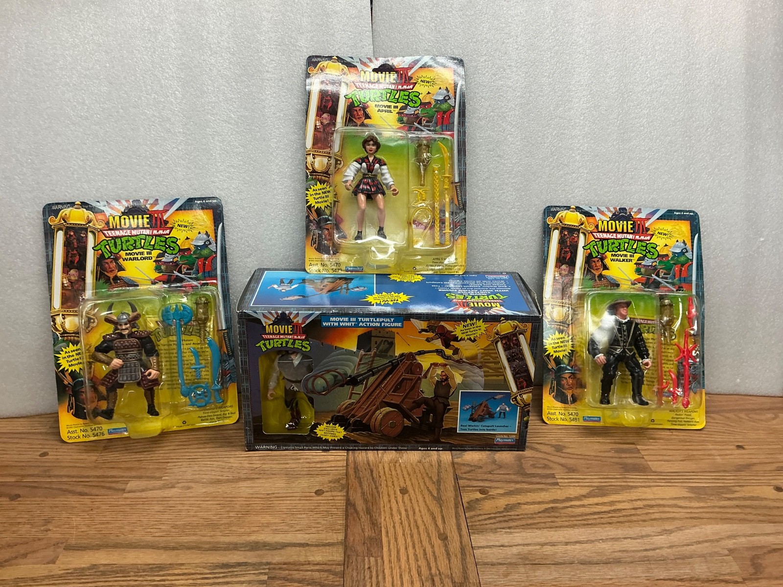tmnt action figure lot, vintage, movie turtles, original