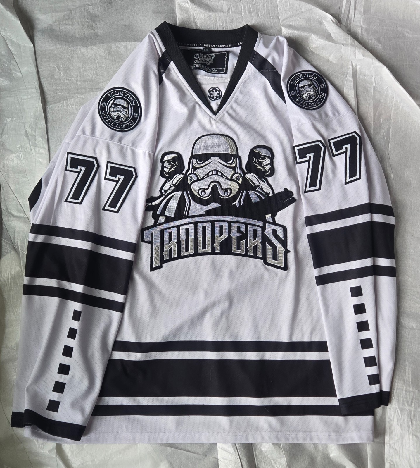 Geeky Jerseys Star Wars Stormtroopers Troopers TK-421 jersey size 3xl Geeky Jerseys Star Wars Stormtroopers Troopers TK-421 jersey size 3xl