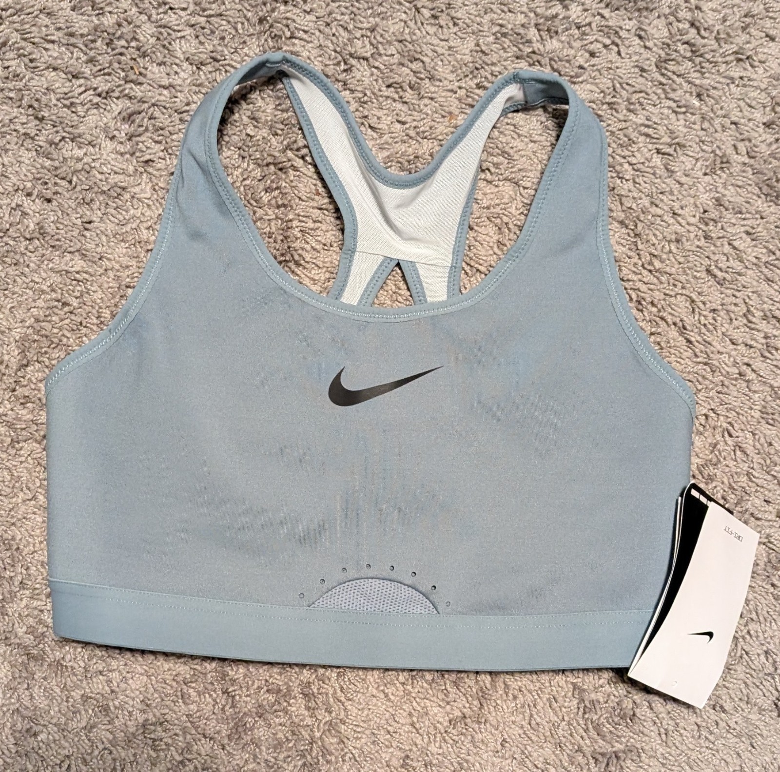 NWT  NIKE Women\'s Sports Bra Dri-Fit Size M Medium  Fits: C, D, E   Retail: $60