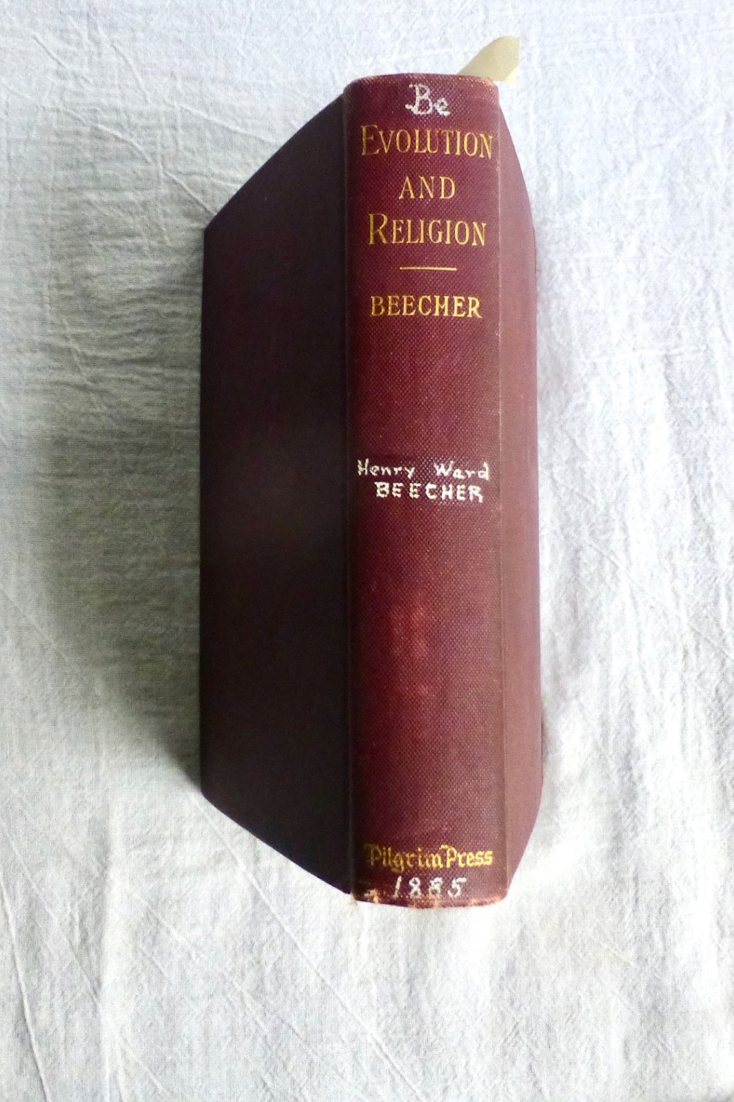1885 1st Ed,1st Pr. EVOLUTION AND RELIGION, 2 Vol. book, Ltd Ed., PILGRIM PRESS 1885 1st Ed,1st Pr. EVOLUTION AND RELIGION, 2 Vol. book, Ltd Ed., PILGRIM PRESS