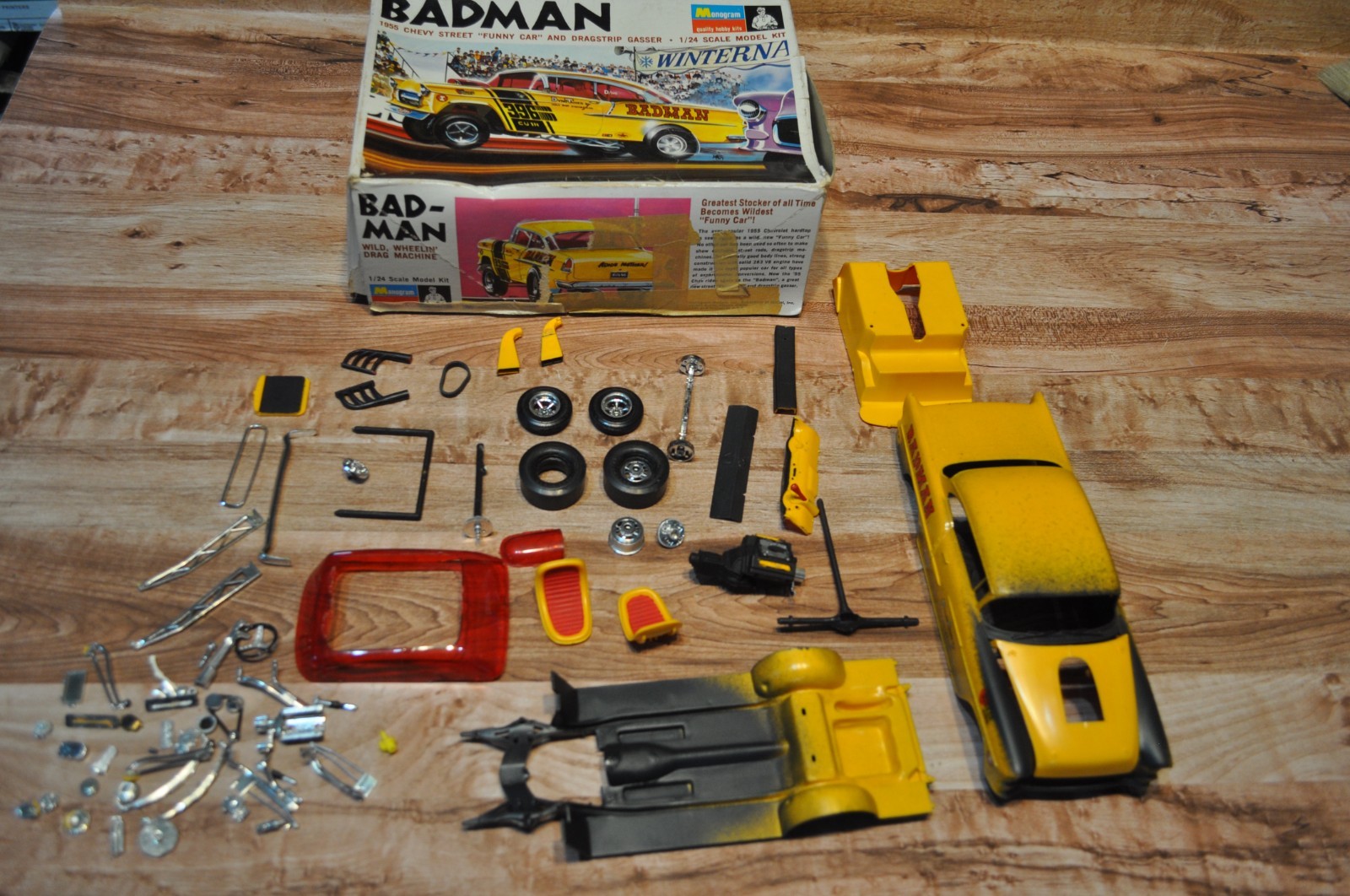 Monogram Badman 55 Chevy Vintage Model Kit 1/24 Scale PC229 PARTS LOT Monogram Badman 55 Chevy Vintage Model Kit 1/24 Scale PC229 PARTS LOT
