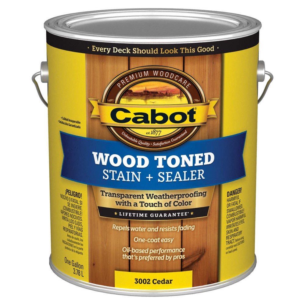 CABOT 140.0003002.007 Translucent CoatingCedar,Flat,1 gal. 2NTA9