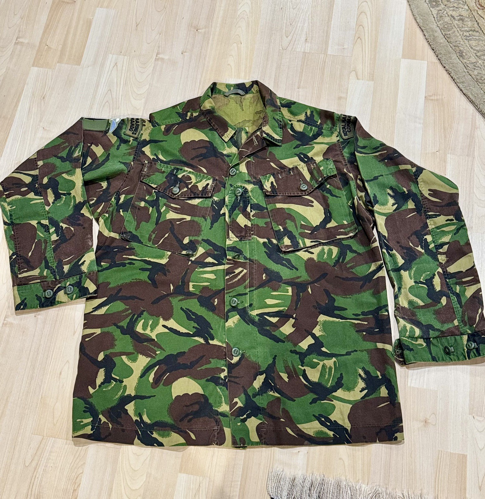 Vintage British Royal Marines Commando  DDPM Combat Jacket 2XL